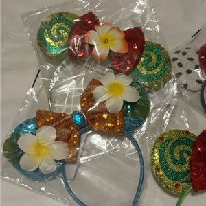 Sequin Floral Mouse Ears Headband